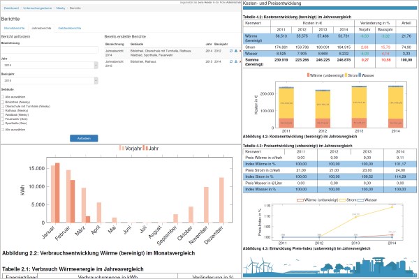 Umfassende Analysen und konfigurierbares Berichtswesen